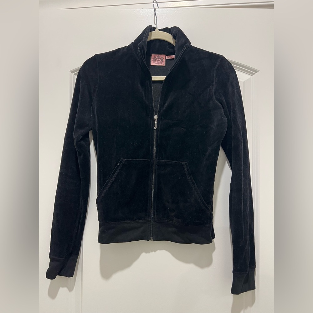 Juicy Couture Black Bomber Velour Tracksuit